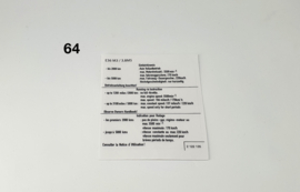 S64. Instructies E36 M3, E34 M5 (3.8L)