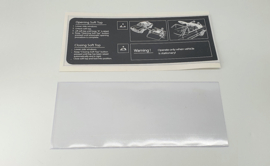 S48. Convertible roof card insert