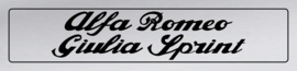 Alfa Romeo Showroomplaten