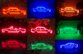 BMW E30 Neon Bord