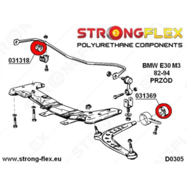 E30 StrongFlex Vorne Stabilisatorbuchse 18-24mm - 031318