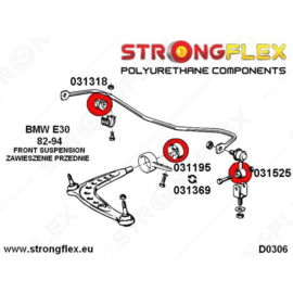 E30 Draagarm-oortjes excentrisch - voorkant - 031369A