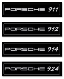 Porsche Showroomplaten