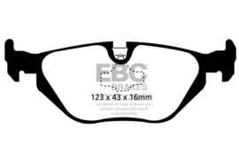 E36 EBC Greenstuff brake pad set Rear axle - DP21079