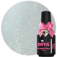 DIVA Gellak Rubber Base Coat White Luxury 15ml