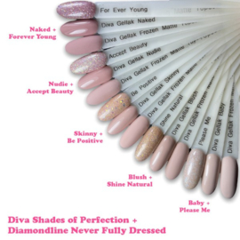 Diva Gellak Shades of Perfection Collection + Diamondline Never fully Dressed Collection