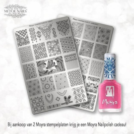 Moyra Stamping Plaat 2+1 lak Stamping Polish gratis