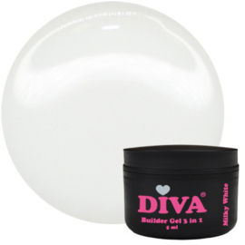 Diva Builder Gel Low Heat 3-in1 Milky white 5 ml