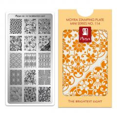 Moyra Mini Stamping Plate 114 The Brightest Light