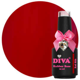 Diva Rubber Basecoat Red Silk 15 ml