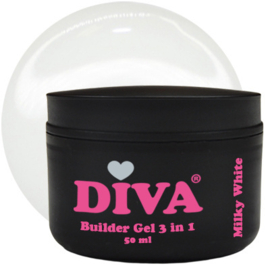 Diva Builder Gel Low Heat  3 -in-1 Milky White 50 ML