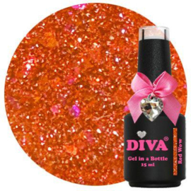 Diva Gel in a Bottle Red Wow 15 ML - HEMA FREE