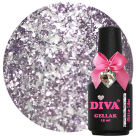 Diva Gellak Glitter Lilac 15 ml