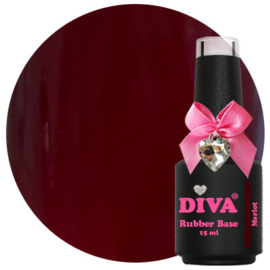 Diva Rubber Basecoat Merlot 15 ml