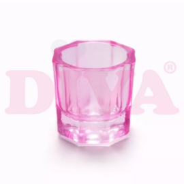 Dappendish glas Pink