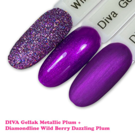 Diva Gellak Metallic Plum 15 ml