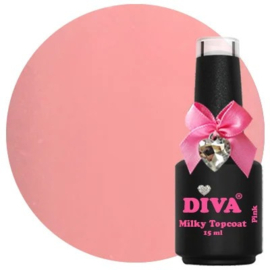 Diva Milky Topcoat Pink - No wipe 15 ml