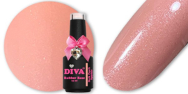 Diva Rubber Basecoat Dark Peach Sparkle 15 ml