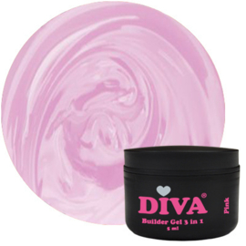 Diva Builder Gel Low Heat 3-in-1 Pink 5 ml