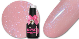 Diva Rubber Basecoat Nude Peach Twinkle 15 ml