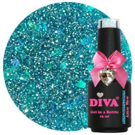 Diva Gel in a Bottle Azure Wow 15 ML - HEMA FREE