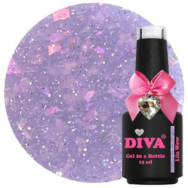 Diva Gel in a Bottle Lila Wow 15 ML - HEMA FREE