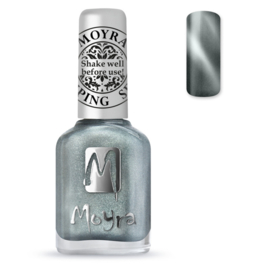Moyra Stamping Nail Polish Cate Eye Magnetic Silver 12ml sp30