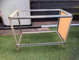 Sturdy aluminum rack/shelving unit (100 x 50 x 70 cm)