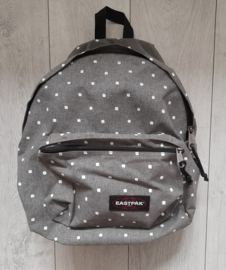 Eastpak backpack / (school)bag, gray with white dots
