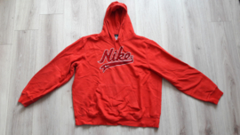 Nike sweater / hoody with hood, red (size XL)
