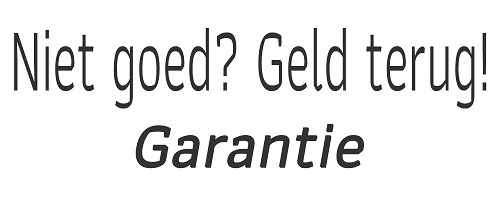 Bij Tweedehands Webwinkel hanteren wij een 'Niet goed? Geld terug!'-garantie.