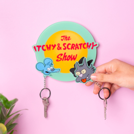 Wall Key Holder with 2 Keyrings Itchy & Scratchy The Simpsons nieuw