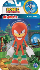 Knuckles Bend Ems 13cm rubber Sonic The Hedgehoge nieuw