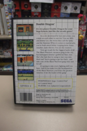 Master System Double Dragon Blue cartridge (cib) usa