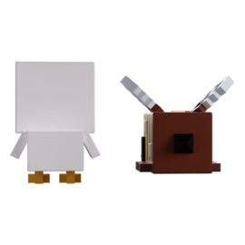 Bee and Chicken Monitor Buddiez 4cm en 5 cm Minecraft nieuw Youtooz