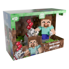 Taming a Wolf 10 cm Minecraft nieuw Youtooz