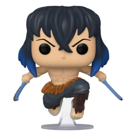 Inosuke Hashibira Flocked (without mask, chase) 875 POP! Animation Demon Slayer nieuw