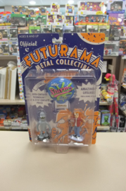 Bender & Fry 8 cm metal collectible Futurama sealed