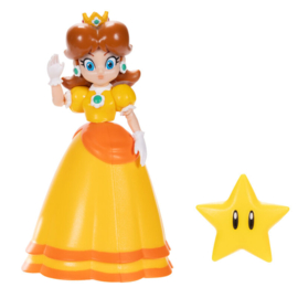 Daisy with Super Star 10cm wave 38 super mario nieuw