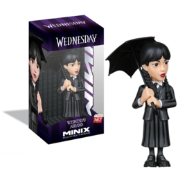 Wednesday Addams with umbrella figurine 12cm Wednesday nieuw minix