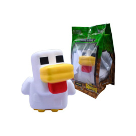 Mega Squishme anti stress figure Chicken 15cm Minecraft nieuw