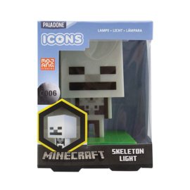 Skeleton 3d icon light minecraft 10cm nieuw