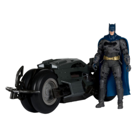 Batcycle with Batman The Flash DC Multiverse Vehicle nieuw