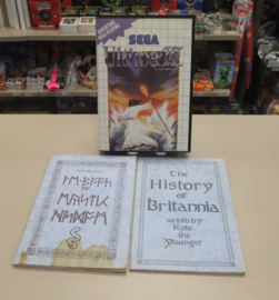 Master System Ultima IV with map and The History of Britannia (cib)