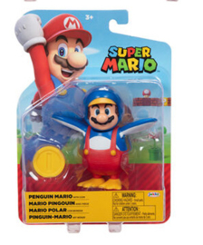 Penguin Mario with Coin 10cm wave 31 super mario nieuw boxdamage