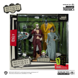 Beetlejuice 4 pack Movie Maniacs pvc 15cm Beetlejuice nieuw