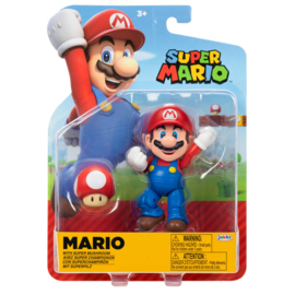 Mario Smiling with Super Mushroom 10cm wave 38 super mario nieuw