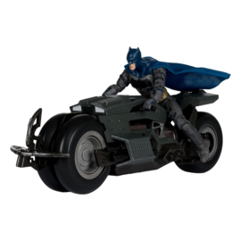 Batcycle with Batman The Flash DC Multiverse Vehicle nieuw