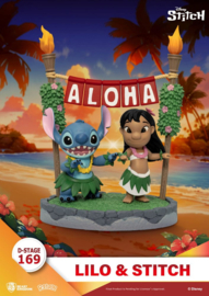 Lilo & stitch hula Diorama 169 PVC nieuw D-stage