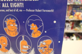 Professor Farnsworth & Leela 8 cm metal collectible Futurama sealed